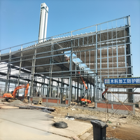 Almacén de Estructura de Acero Aislada, Edificio de Almacenamiento Industrial Prefabricado Moderno, Taller de Fábrica con Paneles de Eficiencia Energética