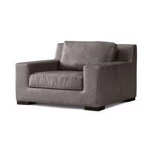 Divano Sezionale Minimalista da Interno Personalizzabile in Pelle <span class=keywords><strong>Modena</strong></span> con Braccioli a Tracolla, Struttura in Legno Artigianale per Lobby, Villa, Appartamento - Product Image 4