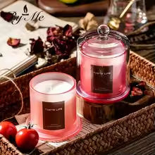 Handmade Scented Soy Wax Christmas Souvenir Gift Aroma Scented Candle with Lids and Box for Home Decor - Product Image 3