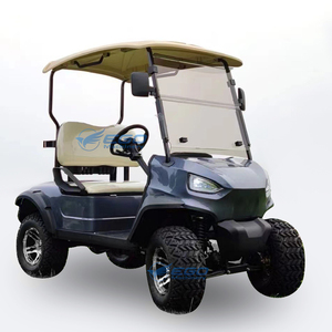 Carrito de Golf Eléctrico Todoterreno de 4 Plazas con Motor de Litio, Sistema de Aire Acondicionado Potente y Asientos con Diseño Gris - Product Image 1
