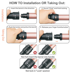 5 en 1 chauffe instantanée inclure gant de protection contre la chaleur 4 brosse à friser en céramique interchangeable fer à friser ensemble de baguettes à friser - Product Image 4
