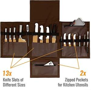 Đa-túi dao Túi 13 dao Khe cắm mở rộng công cụ lưu trữ Túi ba lô cho các đầu bếp đầu bếp BBQ - Product Image 2