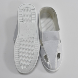 <span class=keywords><strong>Scarpe</strong></span> <span class=keywords><strong>Antinfortunistiche</strong></span> Traspiranti Antistatiche in Tela Bianca con Quattro Fori di Ventilazione, <span class=keywords><strong>Scarpe</strong></span> Purificanti per Officina, Calzature da <span class=keywords><strong>Uomo</strong></span> per Ambienti Alimentari e Camera Bianca - Product Image 4