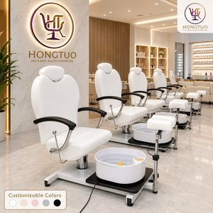 Sillón de Peluquería Estilo Chinoiserie Novedoso para Salón y Hogar, con Lavacabezas Integrado, Venta Directa de Fábrica - Product Image 1