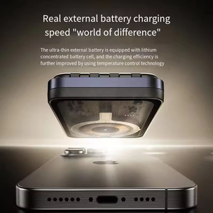 <span class=keywords><strong>Batterie</strong></span> <span class=keywords><strong>externe</strong></span> ultra-fine 10000 mAh à charge rapide magnétique avec câble de charge intégré, chargeur portable <span class=keywords><strong>pour</strong></span> téléphones mobiles - Product Image 2