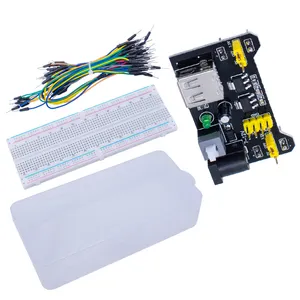 3.3V/5V MB102 Breadboard Power Module + MB-102 830 điểm solderless nguyên mẫu bánh mì Board Kit + 65 linh hoạt Jumper dây