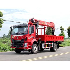 Grue montée sur camion Chenglong M3 équipée d'une grue à flèche droite Sany 12T Pro, intégrée à la fonction de benne basculante pour une utilisation multi-scènes - Product Image 4