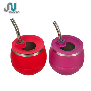 Taza de Acero Inoxidable de Doble Pared para Yerba Mate de 200 ml con Soporte para Pajita, Calabaza Aislada para Mate, Ideal para Viajes al Aire Libre, Libre de BPA - Product Image 3