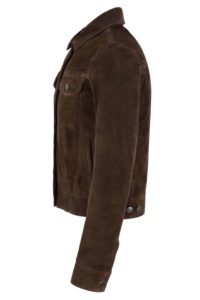 Chaqueta de Mujer de Cuero de Ante Vacuno Marrón 100% Genuino, Corte Clásico, Marca Privada OEM, Venta al Por Mayor, Prenda Exterior de Lujo Minimalista - Product Image 3