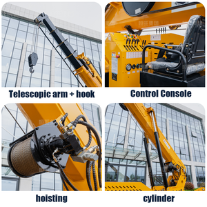 Grúa Araña de 12 Toneladas con Control Remoto, Grúa Araña Telescópica de Alta Resistencia para Construcción, <span class=keywords><strong>Grua</strong></span> Sobre Orugas HW-1200 - Product Image 5