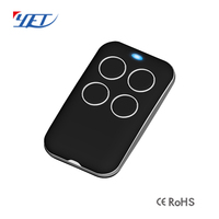 Télécommande sans fil YET2128 433 MHz à 4 boutons, code d'apprentissage RF/code roulant pour portail et porte