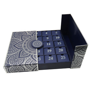 25 jours beauté joyeux noë<span class=keywords><strong>l</strong></span> chocolat emballage papier boîte cadeau <span class=keywords><strong>calendrier</strong></span> <span class=keywords><strong>de</strong></span> <span class=keywords><strong>l</strong></span>'<span class=keywords><strong>avent</strong></span> boîte vide à <span class=keywords><strong>remplir</strong></span> - Product Image 2