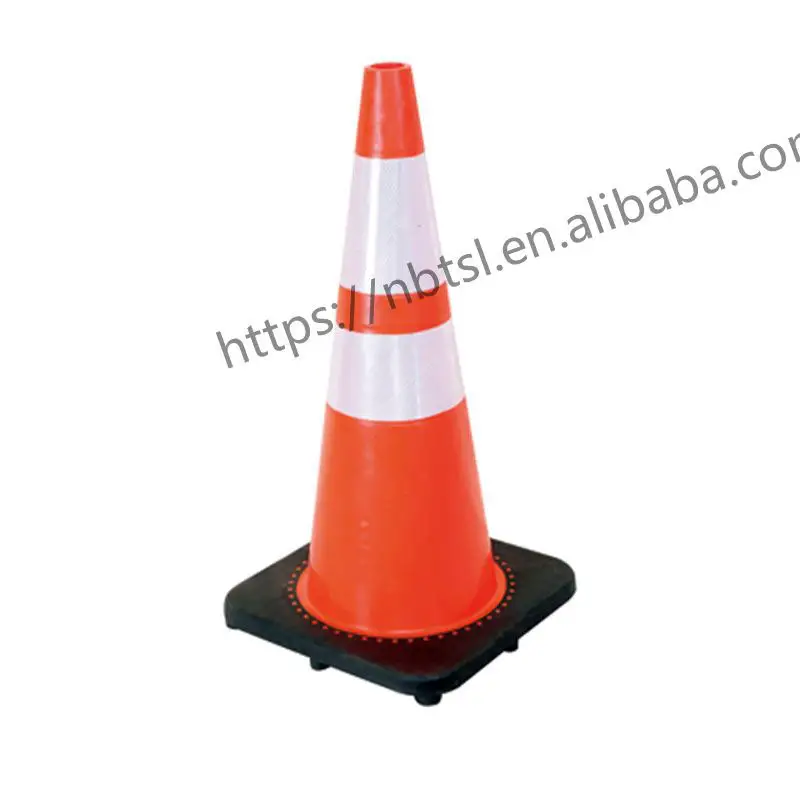 700mm 2.3kg PVC Cone Wholesale Heavy Duty Roadway Safety PVC Cone With Base Size 360X360mm