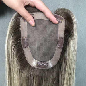 Durable 10 pouces 13x16cm femmes 100% Remy cheveux humains chinois Type de cheveux droits #8C60 couleur Sinoland haut de gamme toupet Toppers - Product Image 4