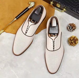 Chaussures habillées en cuir véritable pour hommes, à bout fermé, à enfiler, imperméables - Product Image 5