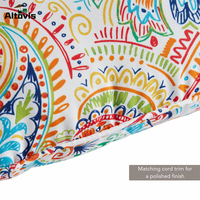 Coussins de chaise de salle à manger de patio imperméables extérieurs antidérapants personnalisés avec coussins de dossier