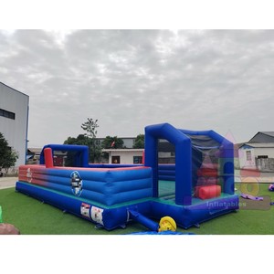 Combo de <span class=keywords><strong>Piscina</strong></span> Hinchable Comercial de PVC de 0.55mm con Pared de Escalada y <span class=keywords><strong>Campo</strong></span> de Fútbol, Directo de Fábrica, para <span class=keywords><strong>Alquiler</strong></span> en Centros al Aire Libre - Product Image 2