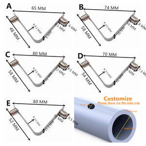 푸시 버튼 스프링 클립 근처 튜브 버튼 스프링 클립 싱글 버튼 스프링 클립 <span class=keywords><strong>v</strong></span> 모양 버튼 클립 - Product Image 5