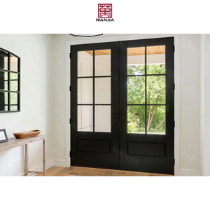 <span class=keywords><strong>ประตู</strong></span>เหล็กดีไซน์กระจกแบบฝรั่<span class=keywords><strong>ง</strong></span>เศสสำหรับบ้าน  ผลิตจากโรง<span class=keywords><strong>ง</strong></span>านโดยตรง ดีไซน์ทันสมัย - Product Image 1