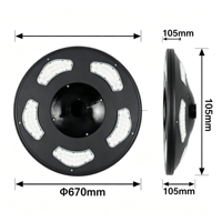 Lampe solaire UFO 50W pour poteau, IP65, résistante aux intempéries, en aluminium moulé sous pression, LED, pour aménagement extérieur, villa, parc, communauté résidentielle