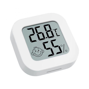 Termometer higrometer Digital LCD Mini, pengukur temperatur kelembapan suhu elektronik ruangan dalam ruangan dengan <span class=keywords><strong>Sensor</strong></span> stasiun cuaca untuk rumah - Product Image 2