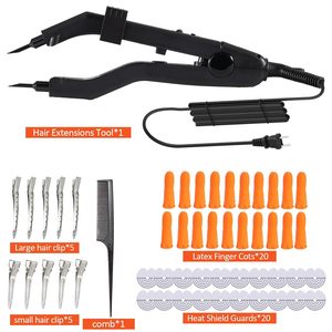 Connecteurs professionnels pour outils de fusion de kératine, plaques chauffantes ultra-minces de précision, température constante réglable, en métal pour cheveux - Product Image 2