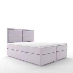 PZCN HOME Tissu d'ameublement en velours et lin <span class=keywords><strong>Lit</strong></span> double Queen King Size avec boîte Panier de rangement à gaz - Product Image 1