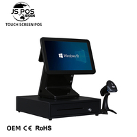 Jesen Pos Machine 15,6 Pos System Nuevo diseño Restaurante Android Pos System Todo en uno con software