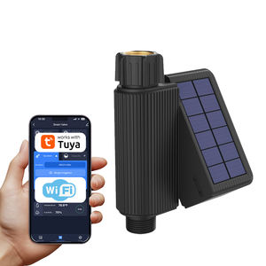 Nouvelle vanne d'eau intelligente solaire Tuya vanne d'<span class=keywords><strong>arrosage</strong></span> de minuterie intelligente de jardin avec débitmètre intérieur - Product Image 1