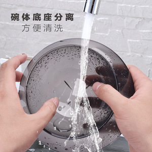 Comedero para mascotas con altura ajustable, doble propósito, para agua y comida, antideslizante, a prueba de fugas, elevado, para perros y gatos - Product Image 2
