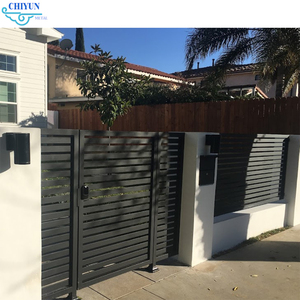 Tùy chỉnh an ninh hiện đại điện đường lái xe cửa cơ giới nhôm đường lái xe cửa trượt thiết kế đường lái xe cửa - Product Image 2