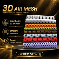 Tissu en maille respirante 3D extensible 100% polyester, maille tricotée respirante pour revêtement de chaise de bureau et de jeu