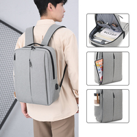 Vente en gros Oxford Sac à dos étanche pour ordinateur portable léger avec logo personnalisé USB Sac de voyage promotionnel d'affaires et étudiant