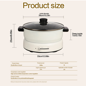 Nồi điện đa năng 4L, nấu ăn đa chức năng, chiên, luộc, kính cường lực, cơ chế cơ học, dùng cho gia đình và ngoài trời - Product Image 5