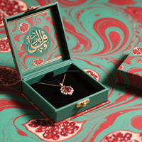Boîte à bijoux de luxe avec logo personnalisé, avec conception d'emballage, coffret cadeau pour collier, bague, ensemble de bijoux