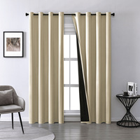 Cortinas Opacas con Ojales, Paneles de Cortina de Poliéster con Aislamiento Térmico, 52x84 Pulgadas (140x240cm), Tamaño Personalizado, Venta al Por Mayor