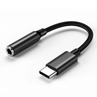 Applicable pour la puce de décodage numérique Apple pour la lecture de musique et les appels. Câble adaptateur audio Type-C vers 3,5 mm.