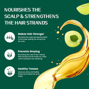 Vendas quentes personalizadas Crescimento do cabelo Hidratante Scalp <span class=keywords><strong>Amla</strong></span> <span class=keywords><strong>Oil</strong></span> Óleo de crescimento do cabelo Orgânico Indian <span class=keywords><strong>Amla</strong></span> Extract Hair Growing <span class=keywords><strong>Oil</strong></span> - Product Image 5