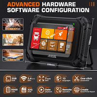 ANCEL V5 HD Scanner de diagnostic pour véhicules utilitaires, contrôle bidirectionnel, plus de 40 fonctions de réinitialisation de service