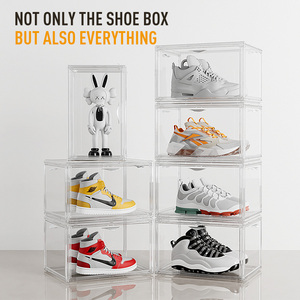 Boîte de rangement transparente pour baskets, boîte de présentation en acrylique pour objets de collection, boîte à chaussures - Product Image 3