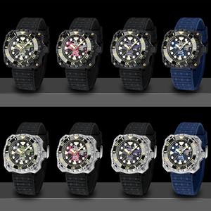 Reloj PAGANI DESIGN PD-YN009 de Goma para Exteriores, Resistente al Agua 200M, Cristal de <span class=keywords><strong>Zafiro</strong></span>, Luz Nocturna, Mecánico Automático TMI NH35 - Product Image 4