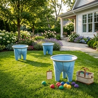 Jeu de Jardin Amusant pour Enfants : Attrape-Balles avec Cible Extra-Large, Jouet Sportif Actif Portable pour la Famille en Extérieur