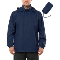 Veste coupe-vent personnalisée de haute qualité, légère, unie, pour hommes, en nylon, avec logo personnalisé