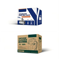 Boîtes rigides en carton ondulé personnalisées pour l'e-commerce et l'emballage de pièces automobiles, avec poignée en forme d'avion et emballage à pince de soudage