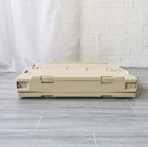 כבד החובה מתקפל פלסטיק תיבת מחזור מתקפל אחסון ארגזי עם מכסה מצורף - Product Image 3