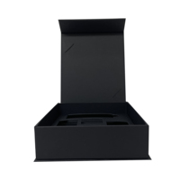 Boîte de rangement magnétique en satin pour accessoires de perruques en cheveux naturels, avec fermeture à ruban, emballage rigide de 2 mm pour mèches de cheveux et cosmétiques
