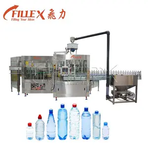 Complete PET Bottling Production Line Mineral Water Monobloc Rinser Filler Capper