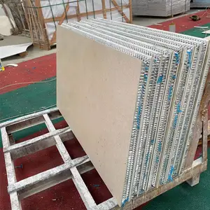 Super Dunne Natuursteen Composietpanelen Kalksteen Ondersteund Met Aluminium Honingraat