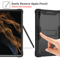 Étui de protection intégrale robuste pour tablette B2B avec béquille pour Samsung Galaxy Tab S11 Ultra S12 Ultra 14,6 pouces
