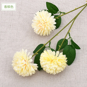 Boule de soie bon marché <span class=keywords><strong>chrysanthème</strong></span> artificiel Ping pong <span class=keywords><strong>chrysanthème</strong></span> pour décoration d'événements de mariage - Product Image 4